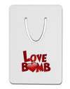 Love Bomb Text Aluminum Paper Clip Bookmark-Bookmark-TooLoud-White-Davson Sales