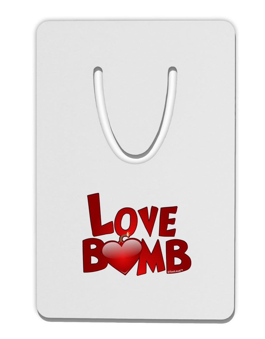 Love Bomb Text Aluminum Paper Clip Bookmark-Bookmark-TooLoud-White-Davson Sales