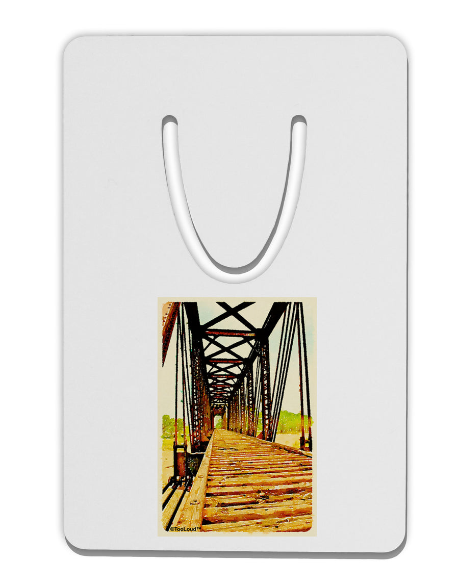 Colorado Bridge Watercolor Aluminum Paper Clip Bookmark-Bookmark-TooLoud-White-Davson Sales