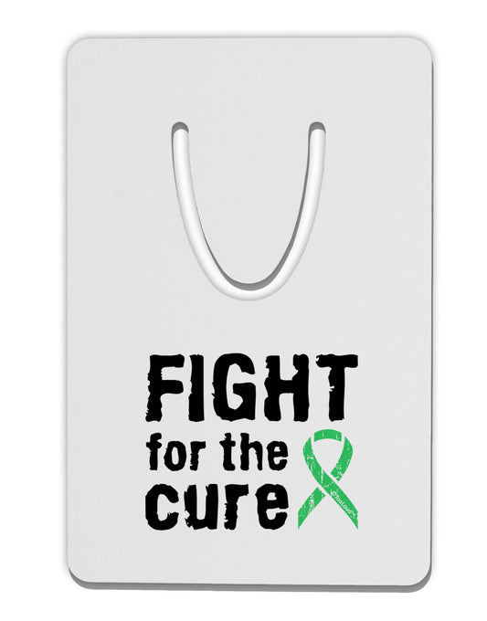 Fight for the Cure - Light Green Ribbon Celiac Disease Aluminum Paper Clip Bookmark-Bookmark-TooLoud-White-Davson Sales