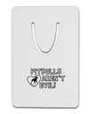 Pitbulls Aren't Evil Aluminum Paper Clip Bookmark-Bookmark-TooLoud-White-Davson Sales