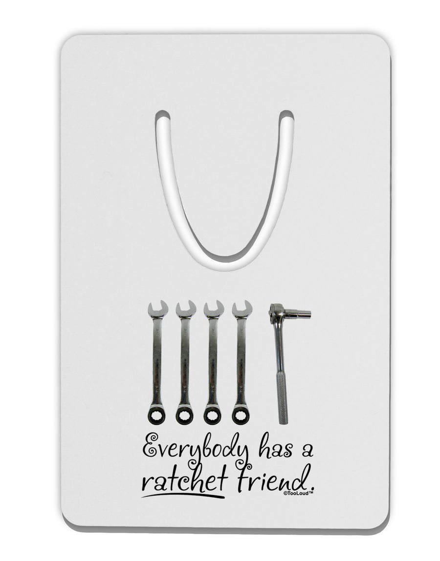 Ratchet Friend Aluminum Paper Clip Bookmark-Bookmark-TooLoud-White-Davson Sales