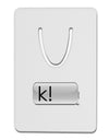 K Text Bubble Aluminum Paper Clip Bookmark-Bookmark-TooLoud-White-Davson Sales