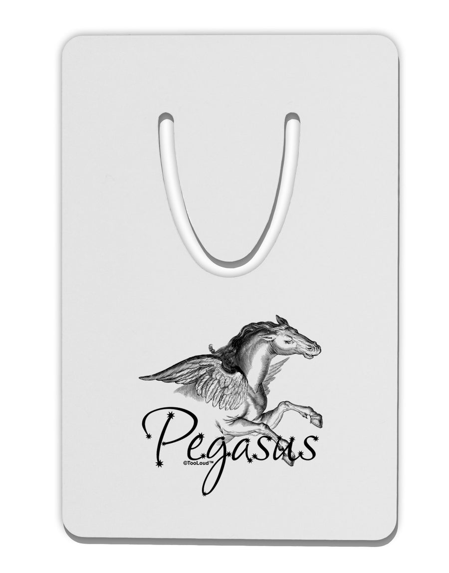 Pegasus Illustration Aluminum Paper Clip Bookmark-Bookmark-TooLoud-White-Davson Sales