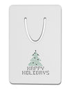 Happy Holidays Sparkles Aluminum Paper Clip Bookmark-Bookmark-TooLoud-White-Davson Sales