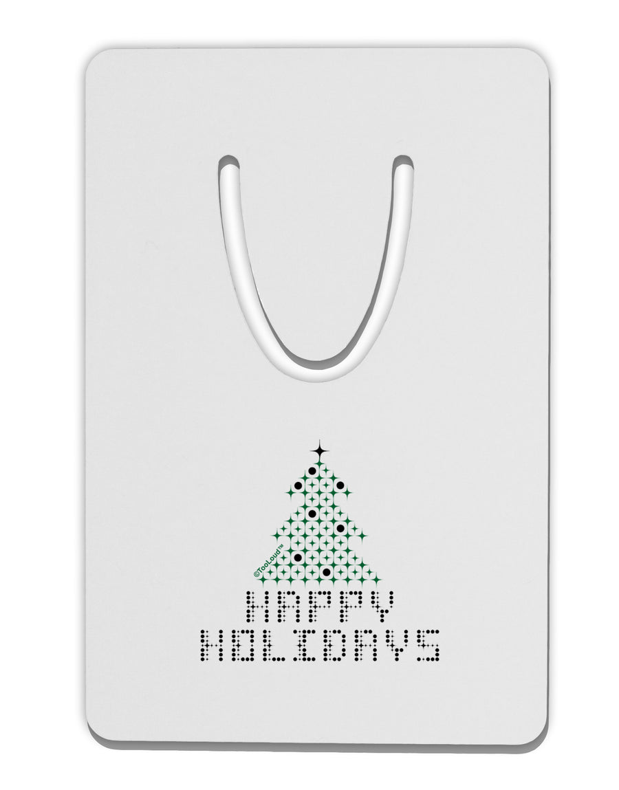 Happy Holidays Sparkles Aluminum Paper Clip Bookmark-Bookmark-TooLoud-White-Davson Sales