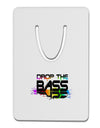 Paint Drop The Bass Aluminum Paper Clip Bookmark-Bookmark-TooLoud-White-Davson Sales