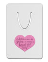 Adoption is When - Mom and Daughter Quote Aluminum Paper Clip Bookmark by TooLoud-Bookmark-TooLoud-White-Davson Sales