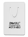 Math Club Aluminum Paper Clip Bookmark by TooLoud-Bookmark-TooLoud-White-Davson Sales