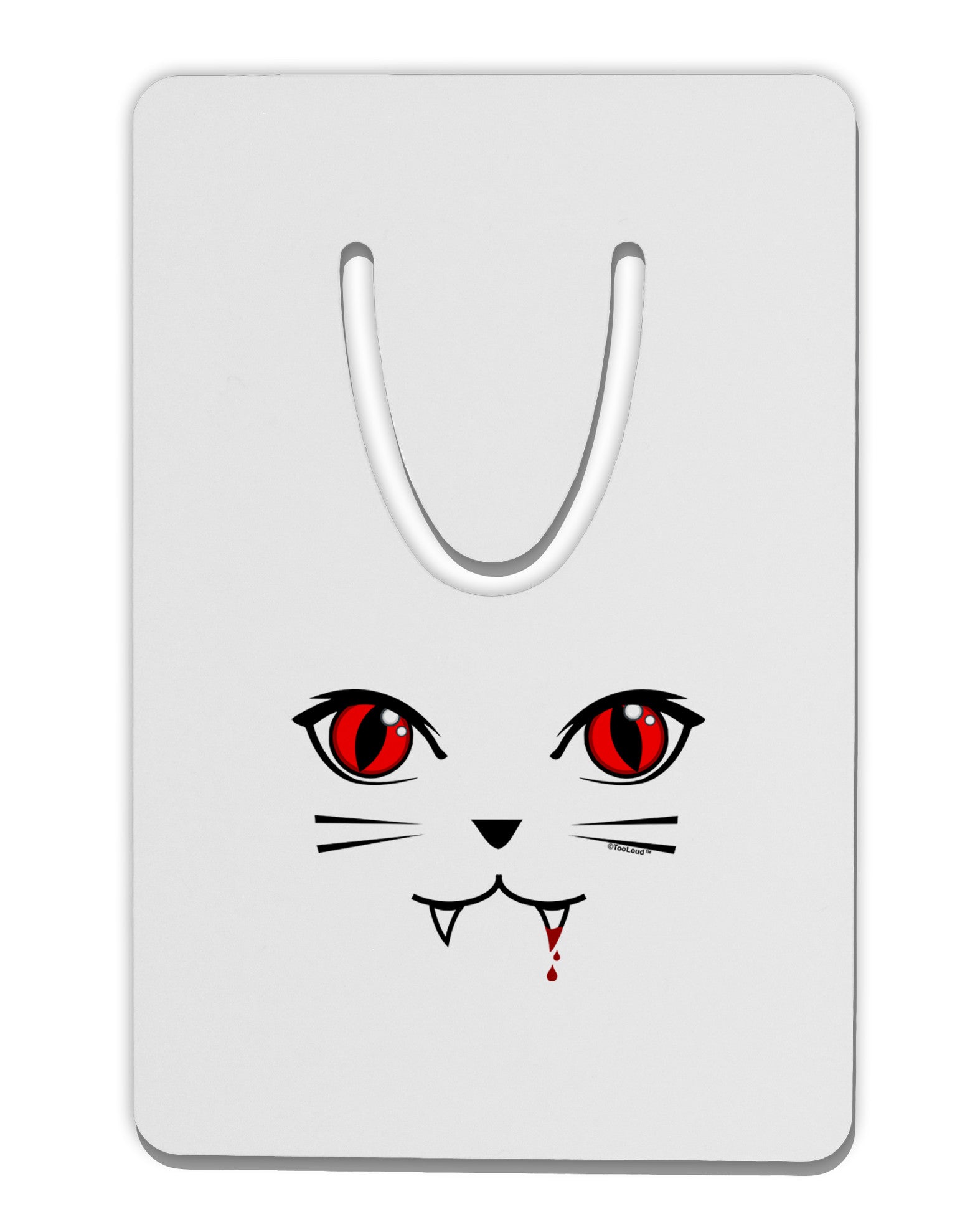 Vamp Kitty Aluminum Paper Clip Bookmark-Bookmark-TooLoud-White-Davson Sales