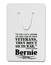 Bernie on Veterans and War Aluminum Paper Clip Bookmark-Bookmark-TooLoud-White-Davson Sales