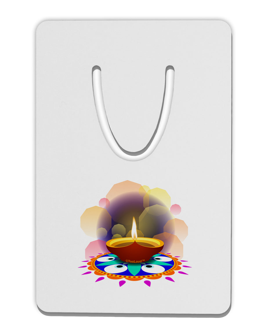 Festive Diya and Rangoli Aluminum Paper Clip Bookmark by TooLoud-TooLoud-White-Davson Sales