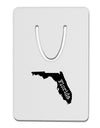 Florida - United States Shape Aluminum Paper Clip Bookmark-Bookmark-TooLoud-White-Davson Sales