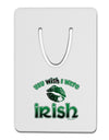 TooLoud You Wish I Were Irish Aluminum Paper Clip Bookmark-Bookmark-TooLoud-White-Davson Sales