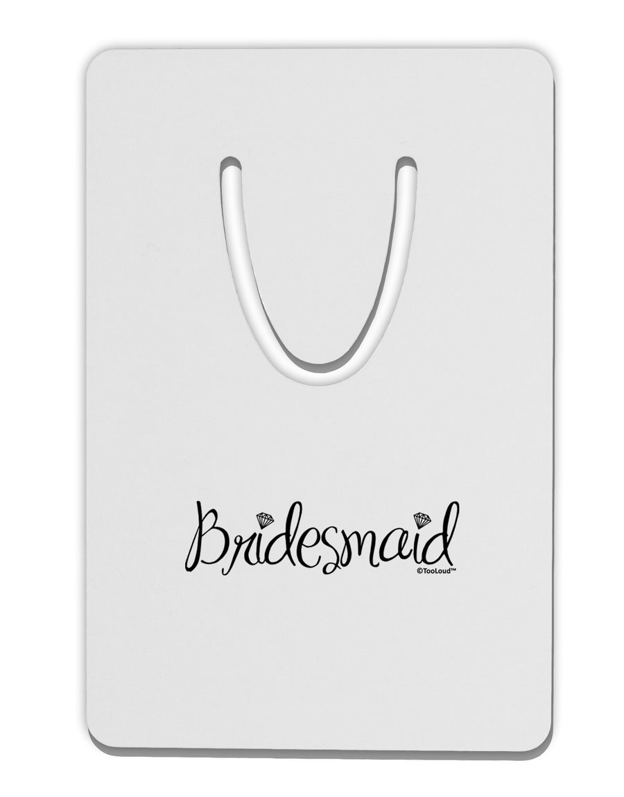Bridesmaid Design - Diamonds Aluminum Paper Clip Bookmark-Bookmark-TooLoud-White-Davson Sales