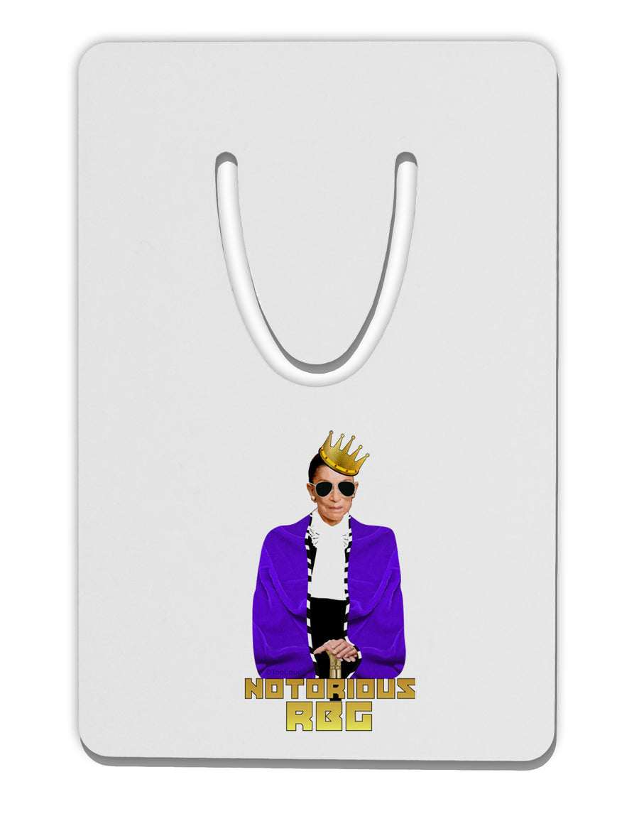 Notorious RBG Aluminum Paper Clip Bookmark by TooLoud-TooLoud-White-Davson Sales