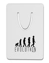 Evolution of Man Aluminum Paper Clip Bookmark by TooLoud-Bookmark-TooLoud-White-Davson Sales