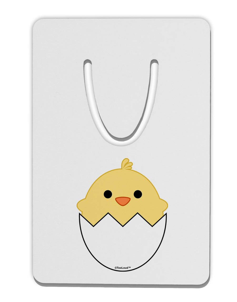 Cute Hatching Chick Design Aluminum Paper Clip Bookmark by TooLoud-Bookmark-TooLoud-White-Davson Sales