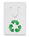 Recycle Green Aluminum Paper Clip Bookmark by TooLoud-Bookmark-TooLoud-White-Davson Sales
