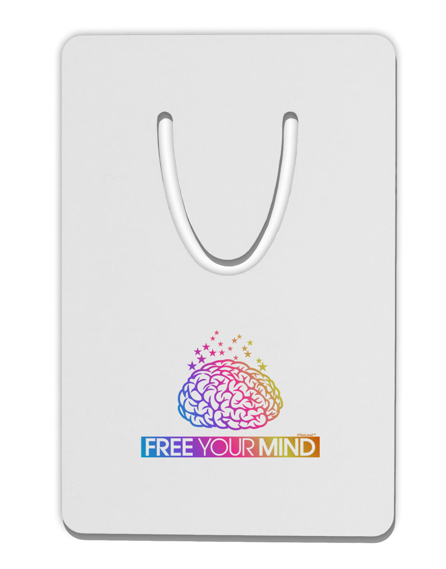 Free Your Mind Aluminum Paper Clip Bookmark-Bookmark-TooLoud-White-Davson Sales