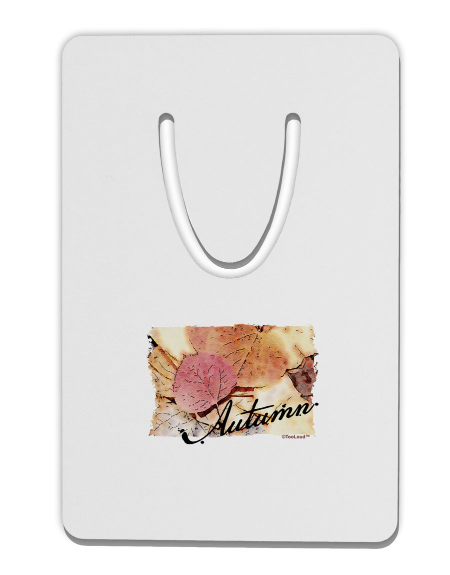 Colorado - Autumn WaterColor Text Aluminum Paper Clip Bookmark-Bookmark-TooLoud-White-Davson Sales