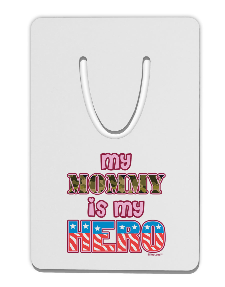 My Mommy is My Hero - Armed Forces - Pink Aluminum Paper Clip Bookmark by TooLoud-Bookmark-TooLoud-White-Davson Sales