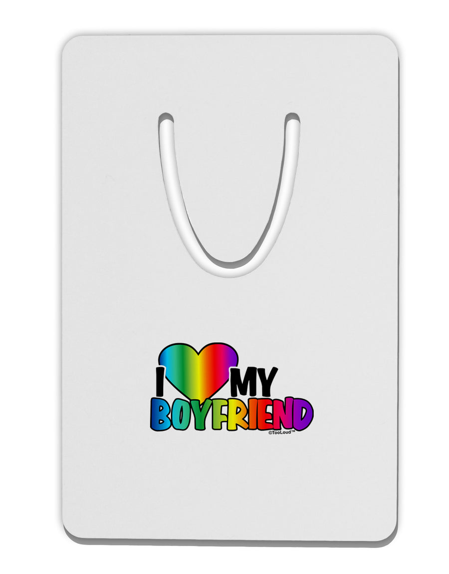 I Heart My Boyfriend - Rainbow Aluminum Paper Clip Bookmark-Bookmark-TooLoud-White-Davson Sales