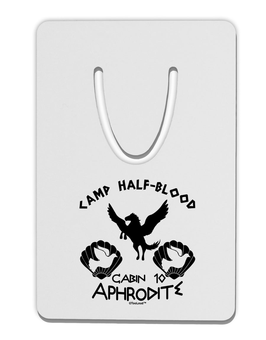 Cabin 10 Aphrodite Camp Half Blood Aluminum Paper Clip Bookmark-Bookmark-TooLoud-White-Davson Sales