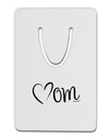 Mom with Brushed Heart Design Aluminum Paper Clip Bookmark by TooLoud-Bookmark-TooLoud-White-Davson Sales