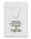 Holiday Spirit - Tequila Aluminum Paper Clip Bookmark-Bookmark-TooLoud-White-Davson Sales