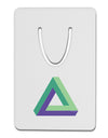 Impossible Triangle Loop Aluminum Paper Clip Bookmark-Bookmark-TooLoud-White-Davson Sales