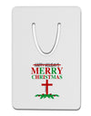 No Happy Holidays&#44; Merry Christmas Aluminum Paper Clip Bookmark-Bookmark-TooLoud-White-Davson Sales