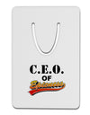 CEO Of Epicness Aluminum Paper Clip Bookmark-Bookmark-TooLoud-White-Davson Sales