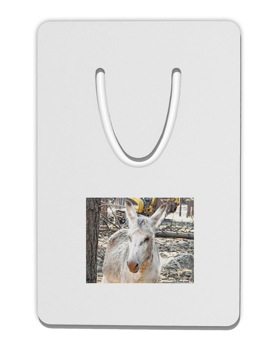 Troubled Burro Aluminum Paper Clip Bookmark-Bookmark-TooLoud-White-Davson Sales