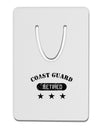 Retired Coast Guard Aluminum Paper Clip Bookmark by TooLoud-Bookmark-TooLoud-White-Davson Sales