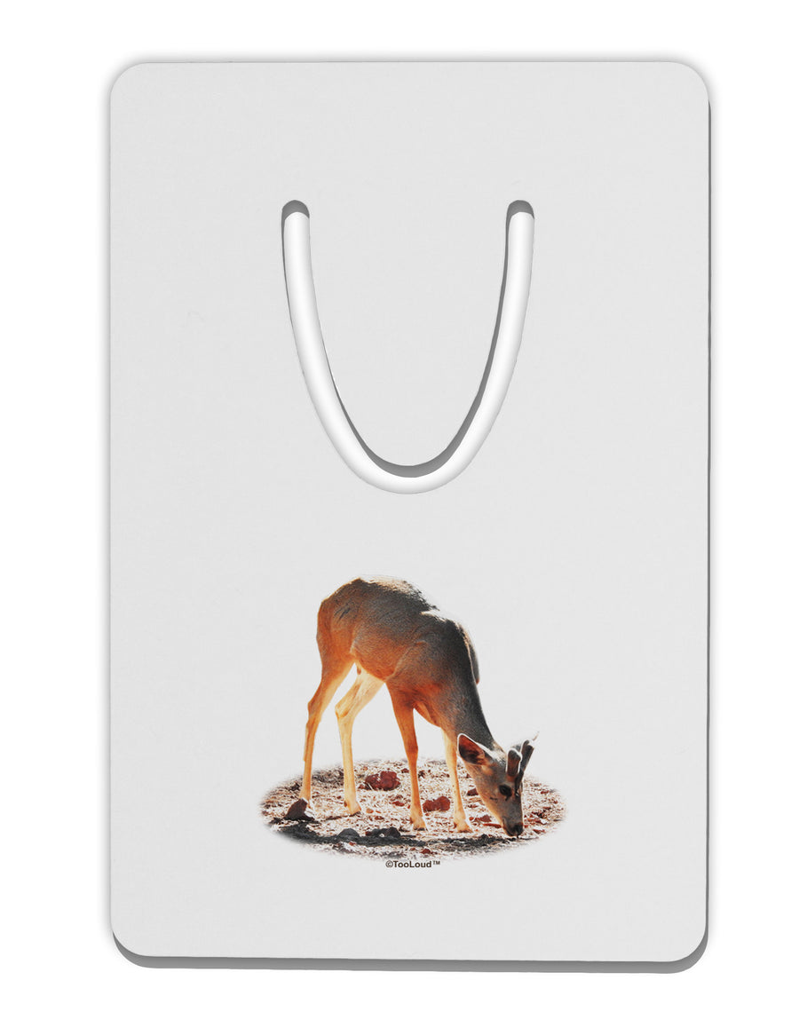 Little Buck Cutout Aluminum Paper Clip Bookmark-Bookmark-TooLoud-White-Davson Sales