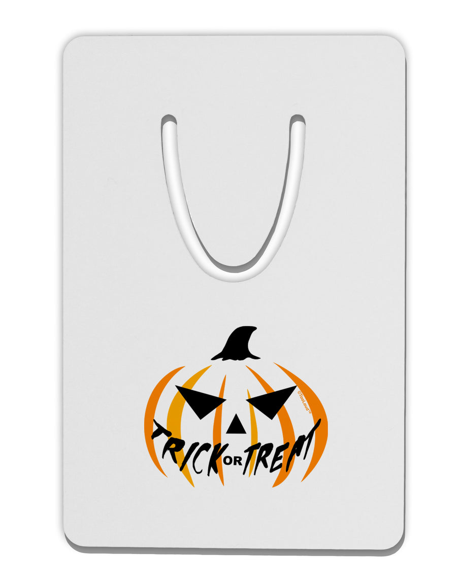 Trick or Treat Jack Aluminum Paper Clip Bookmark-Bookmark-TooLoud-White-Davson Sales