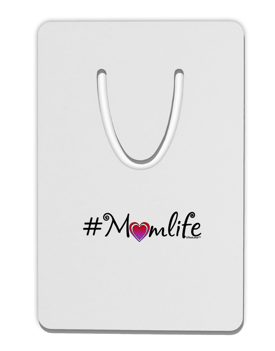 Hashtag Momlife Aluminum Paper Clip Bookmark by TooLoud-Bookmark-TooLoud-White-Davson Sales