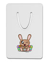 Cute Bunny with Eggs Aluminum Paper Clip Bookmark-Bookmark-TooLoud-White-Davson Sales