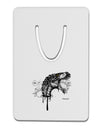 Artistic Ink Style Dinosaur Head Design Aluminum Paper Clip Bookmark by TooLoud-Bookmark-TooLoud-White-Davson Sales
