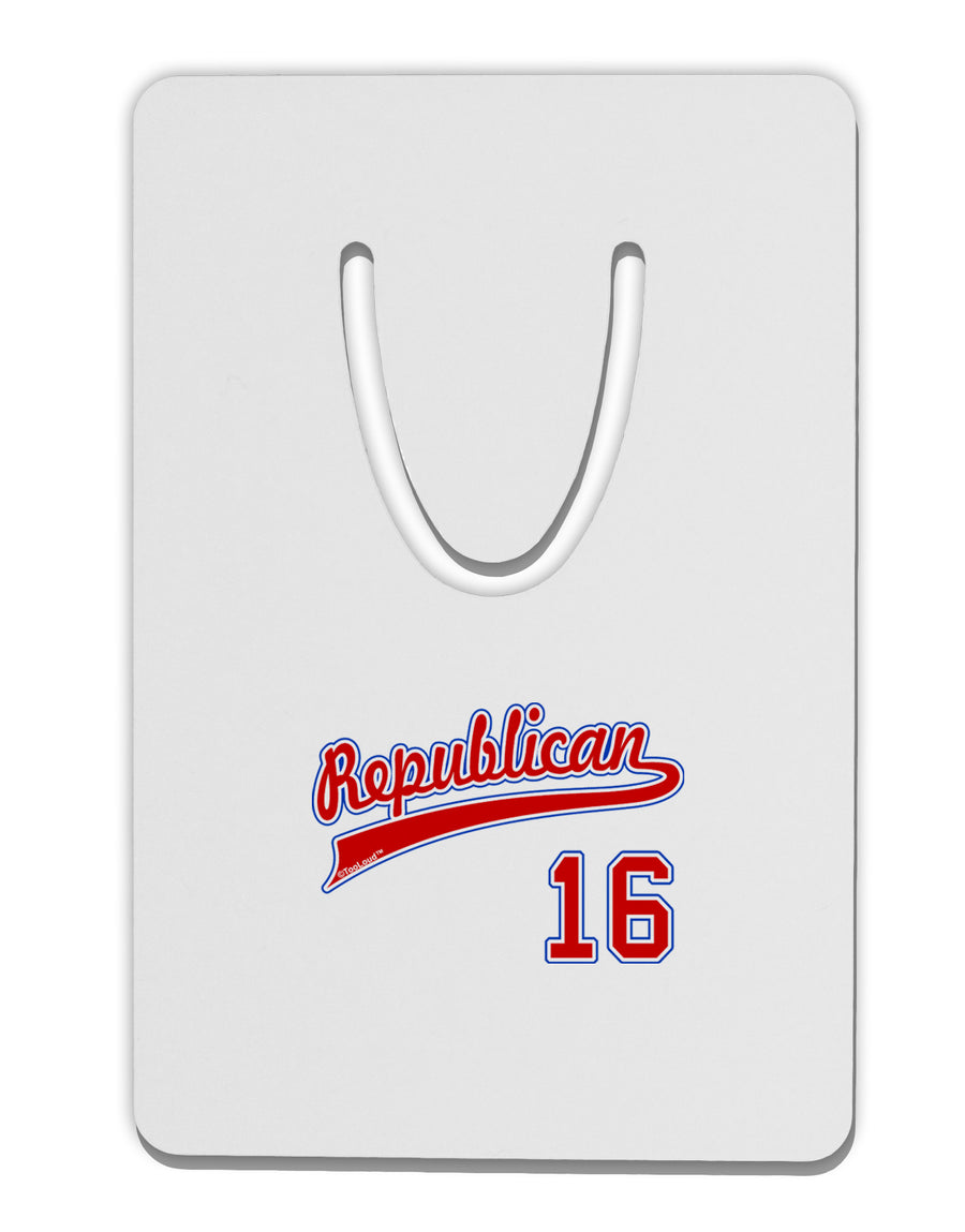 Republican Jersey 16 Aluminum Paper Clip Bookmark-Bookmark-TooLoud-White-Davson Sales