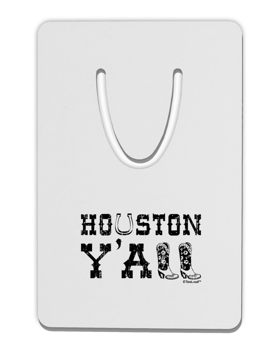 Houston Y'all - Boots - Texas Pride Aluminum Paper Clip Bookmark by TooLoud-Bookmark-TooLoud-White-Davson Sales