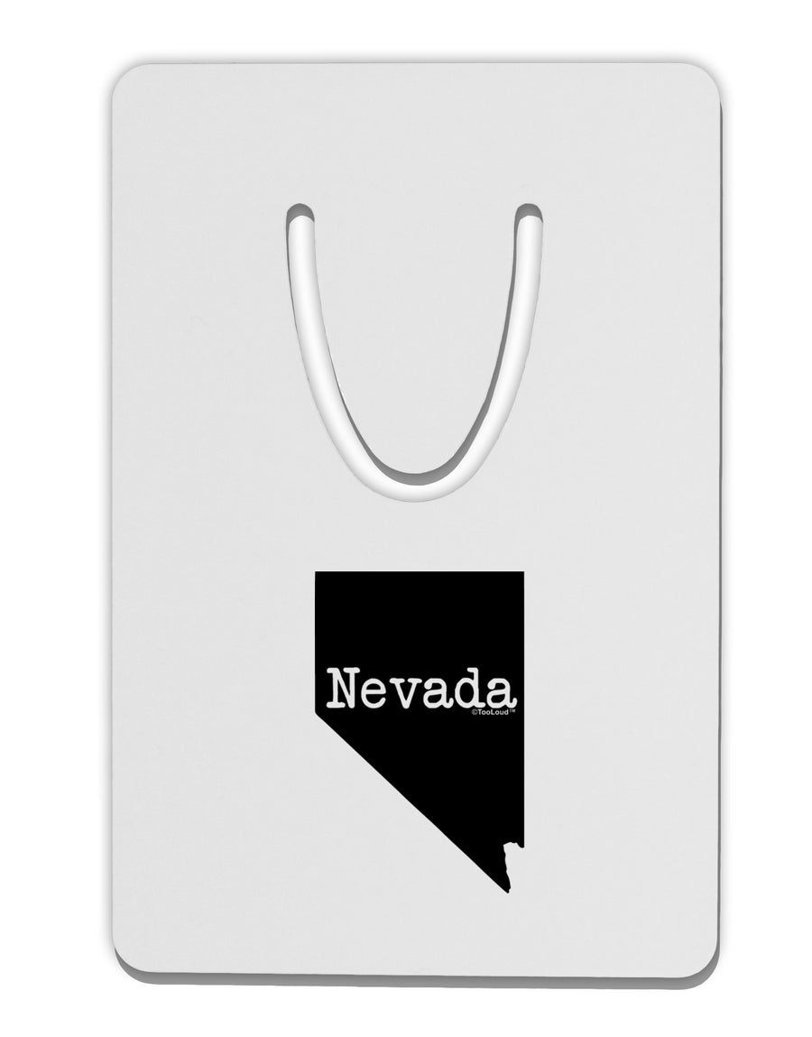 Nevada - United States Shape Aluminum Paper Clip Bookmark by TooLoud-Bookmark-TooLoud-White-Davson Sales