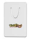 Fruity Text Aluminum Paper Clip Bookmark-Bookmark-TooLoud-White-Davson Sales