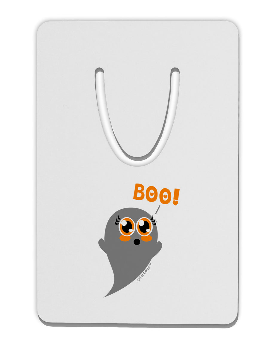 Cute Boo Ghost Aluminum Paper Clip Bookmark-Bookmark-TooLoud-White-Davson Sales