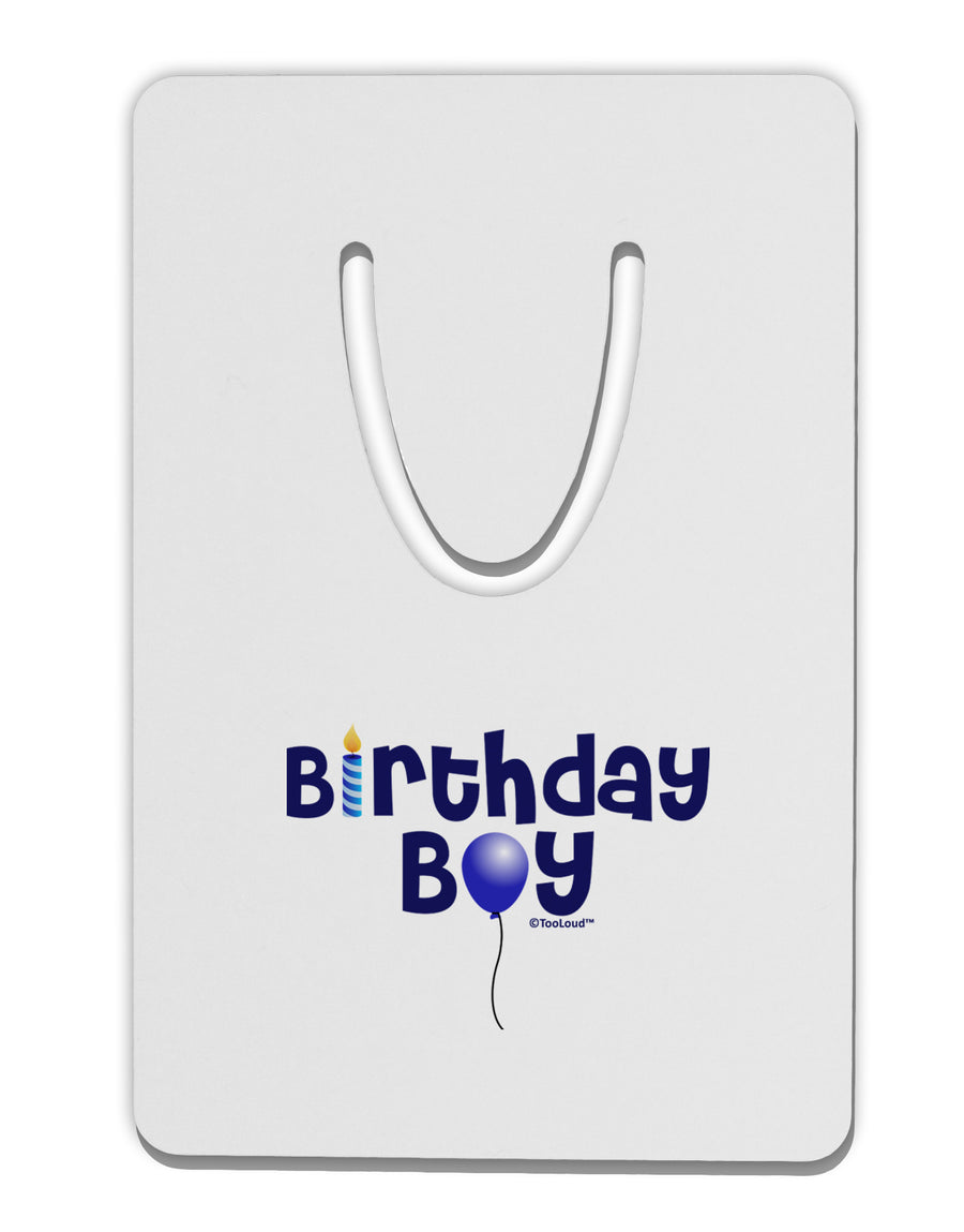Birthday Boy - Candle and Balloon Aluminum Paper Clip Bookmark by TooLoud-Bookmark-TooLoud-White-Davson Sales