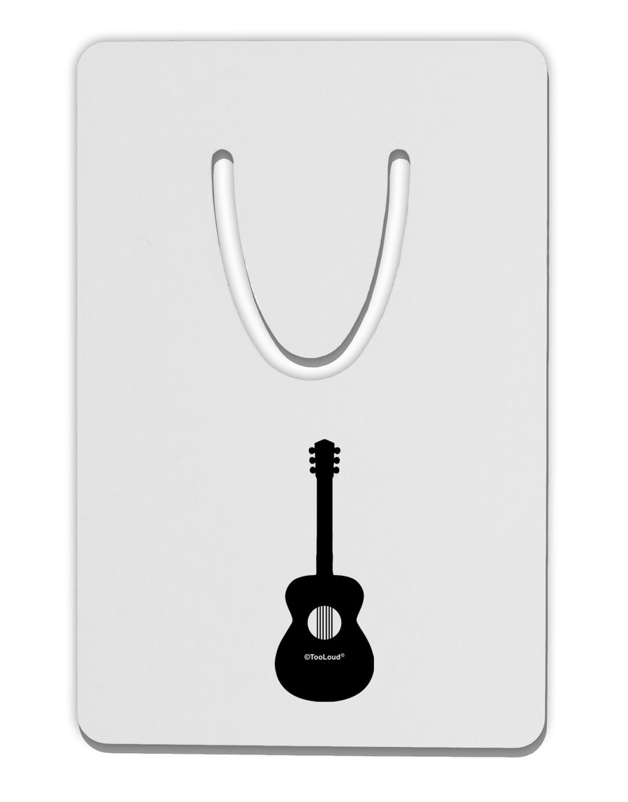 Acoustic Guitar Cool Musician Aluminum Paper Clip Bookmark by TooLoud-Bookmark-TooLoud-White-Davson Sales
