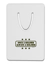 Always A Soldier Aluminum Paper Clip Bookmark-Bookmark-TooLoud-White-Davson Sales