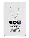 EDM - A Lifestyle Aluminum Paper Clip Bookmark-Bookmark-TooLoud-White-Davson Sales