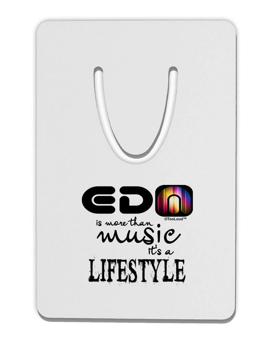 EDM - A Lifestyle Aluminum Paper Clip Bookmark-Bookmark-TooLoud-White-Davson Sales